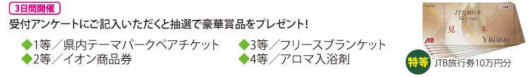 アンケート抽選会内容